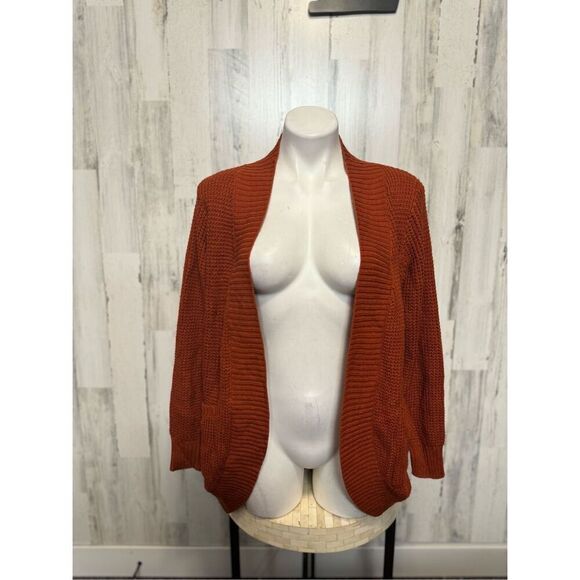 YIBOCK Orange cardigan - Picture 2 of 8